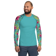 Load image into Gallery viewer, SLEEVETAT - Floral Rash Guard (Viking Blue)
