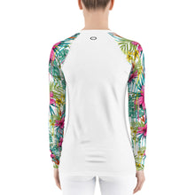 Load image into Gallery viewer, SLEEVETAT - Floral Rash Guard (Women&#39;s White)
