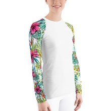 Load image into Gallery viewer, SLEEVETAT - Floral Rash Guard (Women&#39;s White)
